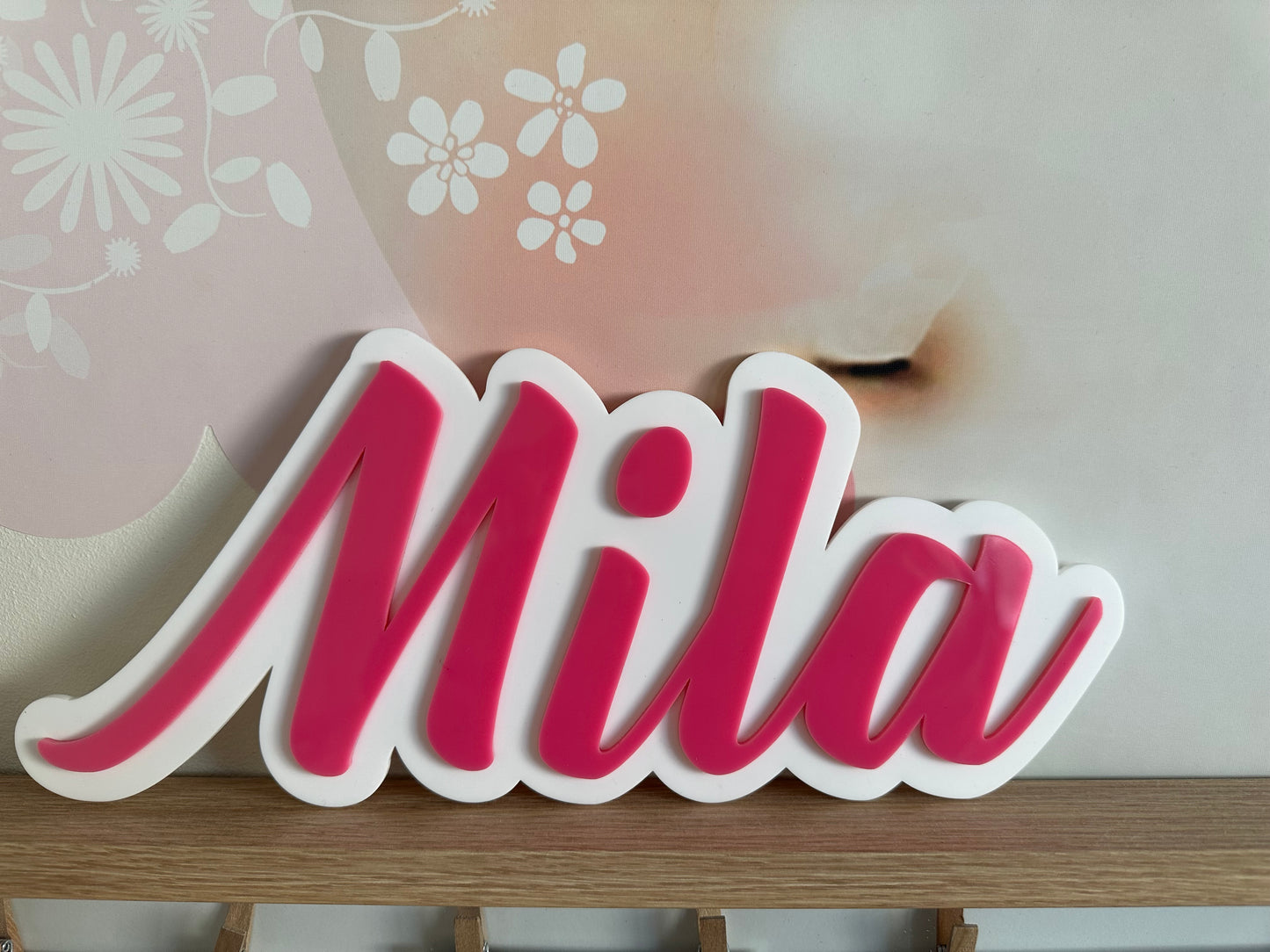 3D Double Layered Name Sign