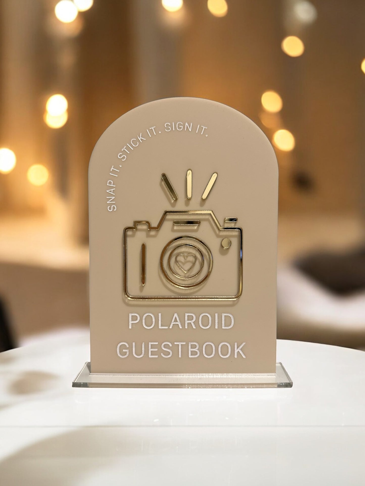 Polaroid Guest Book  Acrylic Board